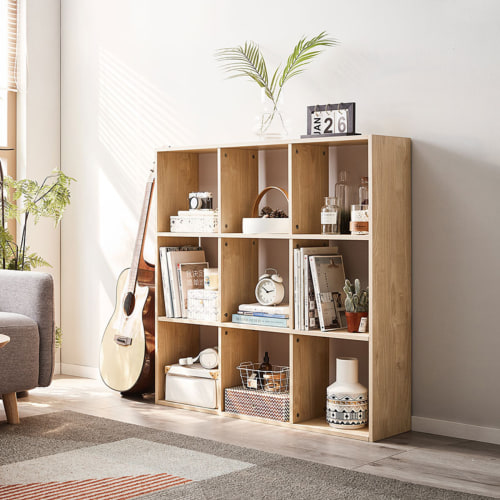 Wooden cube hot sale bookshelf